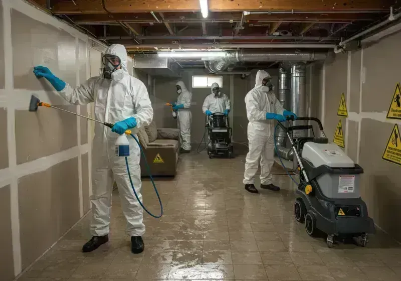 Basement Moisture Removal and Structural Drying process in Crawford County, MO